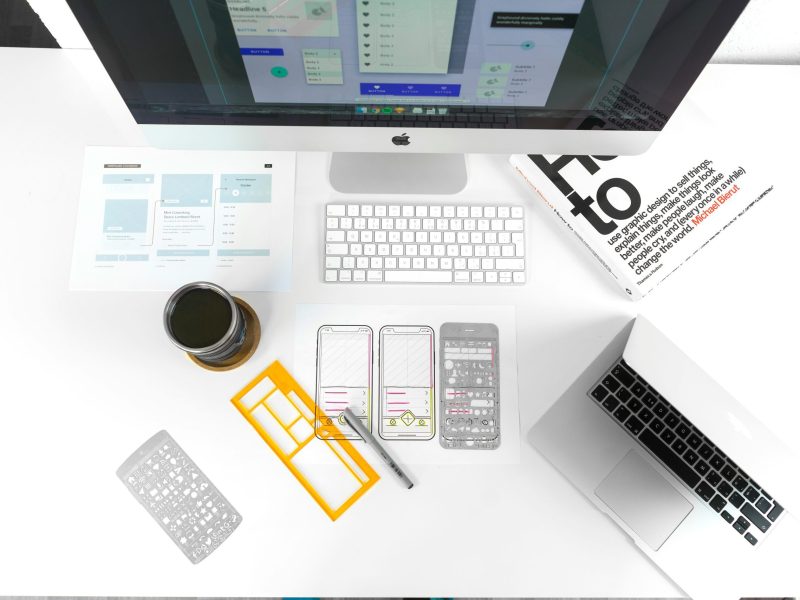 photo of a wireframe from a product design project